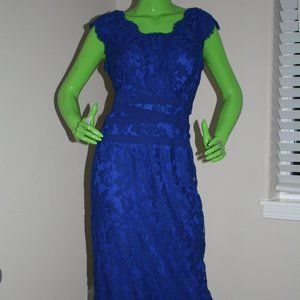 Tadashi Shoji 'Marina' Blue Floor Length Gown